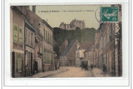 NOGENT-LE-ROTROU : Rue Saint-laurent Et Chateau (toilée) - Etat - Nogent Le Rotrou