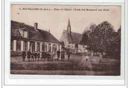 NONVILLIERS - Place De L'Eglise, L'Ecole Et Le Monument Aux Morts - Très Bon état - Other & Unclassified