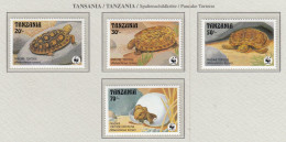 TANZANIA 1993 WWF Turtles Mi 1511-1514 MNH(**) Fauna 826 - Turtles