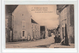 POILLY SUR SEREIN Près CHABLIS - La Grande Rue Vue De La Place - Très Bon état - Otros & Sin Clasificación