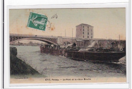 POISSY : Le Pont Et Le Vieux Moulin - Etat - Poissy