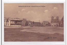 MERVILLE : Grand'place Et L'eglise - Tres Bon Etat - Merville