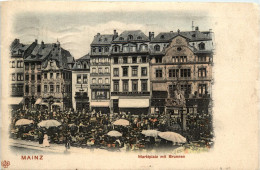 Mainz, Marktplatz Mit Brunnen - Mainz