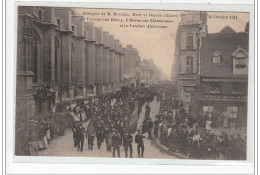 Obsèques De M. Mouchel, Maire Et Député D'ELBEUF 24 Octobre 1911 - Le Cortège, L'Harmonie Elbeuvienne- Très Bon ét - Elbeuf