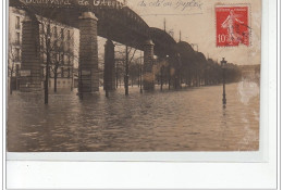 PARIS - Inondations 1910 - Boulevard De Grenelle (côté Dupleix) - Carte Photo - Très Bon état - Inondations De 1910