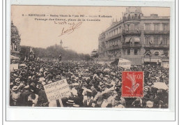 MONTPELLIER - Meeting Viticole Du 9 Juin 1907 - Passage Des Gueux, Place De La Comédie - Très Bon état - Montpellier