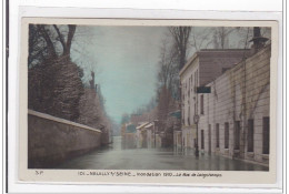 NEUILLY-SEINE : Innondation 1910, La Rue De Longchamps - Très Bon état - Neuilly Sur Seine