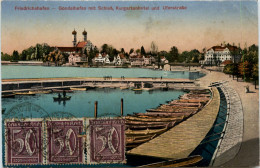 Friedrichshafen, Gondelhafen Mit Schloss, Kurgartenhotel Und Uferstrasse - Friedrichshafen