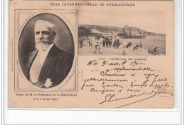 NICE - Fête Internationale De Gymnastique - Visite Du Président De La République 8-9 Avril 1901 - état - Mercadillos