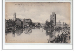 MERVILLE - La Lys Un Jour De Concours De Pêche - Très Bon état - Merville