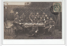 LISIEUX - CARTE PHOTO - MILITAIRES - Très Bon état - Lisieux