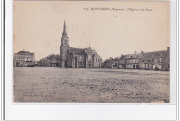 MONTAUDIN : L'eglise Et La Place - Tres Bon Etat - Andere & Zonder Classificatie