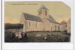 MONTCEAUX-les-PROVINS : La Place Et L'eglise - Etat - Other & Unclassified