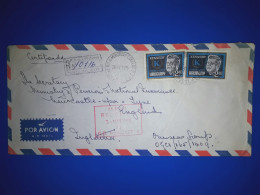 URUGUAY, Enveloppe Aérienne Distribuée En Angleterre, Avec Une Variété De Timbres-poste. Année 1985. - Uruguay