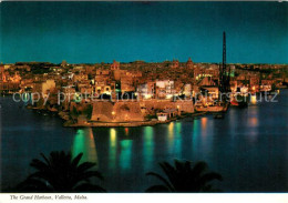 73631931 Valletta Malta Grand Harbour At Night Valletta Malta - Malte