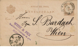 ROYAUME DE HONGRIE   Entier Postal Timbre Type N°13 - Brieven En Documenten