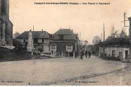 LONGPRE-les-CORPS-SAINTS : Rue Ferrer Et Monument - Tres Bon Etat - Other & Unclassified