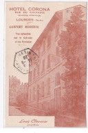 LOURDES : Hotel Corona Rue Du Calvaire, Confort Moderne Vue Splendide Sur Le Calvaire Et Les Pyrenees - Tres Bon Etat - Lourdes