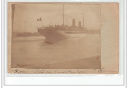 LE HAVRE - CARTE PHOTO - Sortie Du Transatlantique """"La Lorraine"""" - Très Bon état - Zonder Classificatie