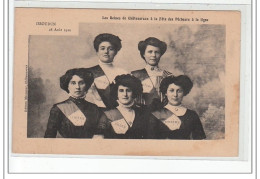 ISSOUDUN - 28 Août 1910 - Les Reines De Châteauroux à La Fête Des Pêcheurs à La Ligne - Très Bon état - Issoudun