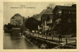 Passau, Fischerhäuser An Der Ilz Mit Niederhaus - Passau