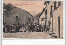 L'HOSPITALET - La Place Du Village Et Le Pic De Font Nègre (Espagne) - Très Bon état - Otros & Sin Clasificación