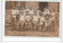 LA COURTINE - CARTE PHOTO - Militaire 1930 Equipe Des Livres 3è Cie - Très Bon état - La Courtine