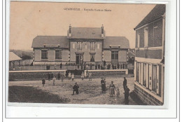 GUAINVILLE - Nouvelle Ecole Et Mairie - état - Sonstige & Ohne Zuordnung