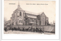 HONNECOURT : Clocher VII Siecle, Eglise Et Maison D'ecole - Tres Bon état - Altri & Non Classificati