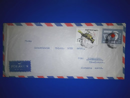 URUGUAY, Enveloppe Aérienne Distribuée En Allemagne De L'Ouest, Avec Une Variété De Timbres-poste. Année 1963. - Uruguay