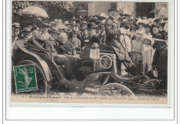 GERMIGNY L'EVEQUE - Fête Du Centenaire De Mme Doyen (9 Septembre 1907) - Sortie De L'église - état - Sonstige & Ohne Zuordnung