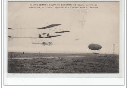 GRANDE SEMAINE D'AVIATION DE CHAMPAGNE (27 Août)- Farman, Zodiac Et Colonel Renard - Très Bon état - Bétheny