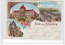 Gruss Aus STRASBOURG - SYNAGOGUE - JUDAICA - Très Bon état - Strasbourg