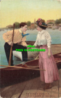 R589509 But He Said It Wouldnt Do For Her To Paddle Her Own Canoe. Canoe Series - Mondo