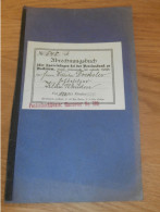 Altes Sparbuch Klein Rhüden / Seesen , 1920-1923 , Gutsbesitzer Wilhelm Drechsler , Bockenem , Sparkasse , Bank !! - Historische Dokumente