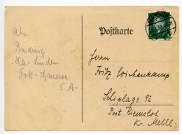 Germany 1930 Postcard; Hannover To Schiplage; 8pf. Friedrich Ebert - Covers & Documents