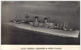 USNS General Alexander M Patch - Paquebots