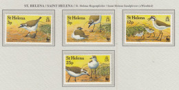 St HELENA 1993 WWF Wirebird Plover Birds Mi 597-600 MNH Fauna 829 - Altri & Non Classificati