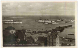 Helgoland - Blick Auf Reede Mit Dampfer - Helgoland