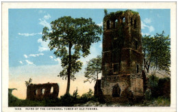 Ruins Of The Cathedral Tower At Old Panama - Panamá