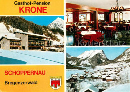 73631509 Schoppernau Vorarlberg Gasthof Pension Krone Gaststube Panorama Schoppe - Sonstige & Ohne Zuordnung