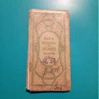 Agenda Banca Italiana Di Sconto - Roma 1918. - Andere & Zonder Classificatie