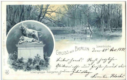 Gruss Aus Berlin - Löwenbrücke Litho - Stempel Packetfahrt 1898 - Autres & Non Classés