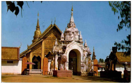 Front View Of Wat Phrathat Hari Phoon Chai - Thailand