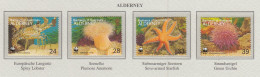 ALDERNEY 1993 WWF Corals Mi 61-64 MNH(**) Fauna 832 - Meereswelt
