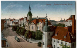 Leipzig - Johannisplatz Mit Kirche - Leipzig