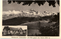 Restaurant Fuchsacker Mit Blick Gegen Den Säntis Bei Degersheim - Degersheim