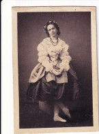 Photo CDV Danseuse Actrice Mlle Fourchet En Costume De Scène Et Pointes Opéra De Darmstadt 1860 - Old (before 1900)