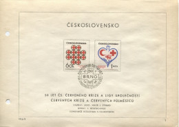 Tschechoslowakei # 1851-2 Ersttagsblatt Rotes Kreuz Roter Halbmond Sonderstempel Brno - Covers & Documents