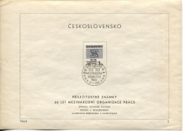 Tschechoslowakei # 1853 Ersttagsblatt ILO Internationale Arbeitsorganisation - Storia Postale